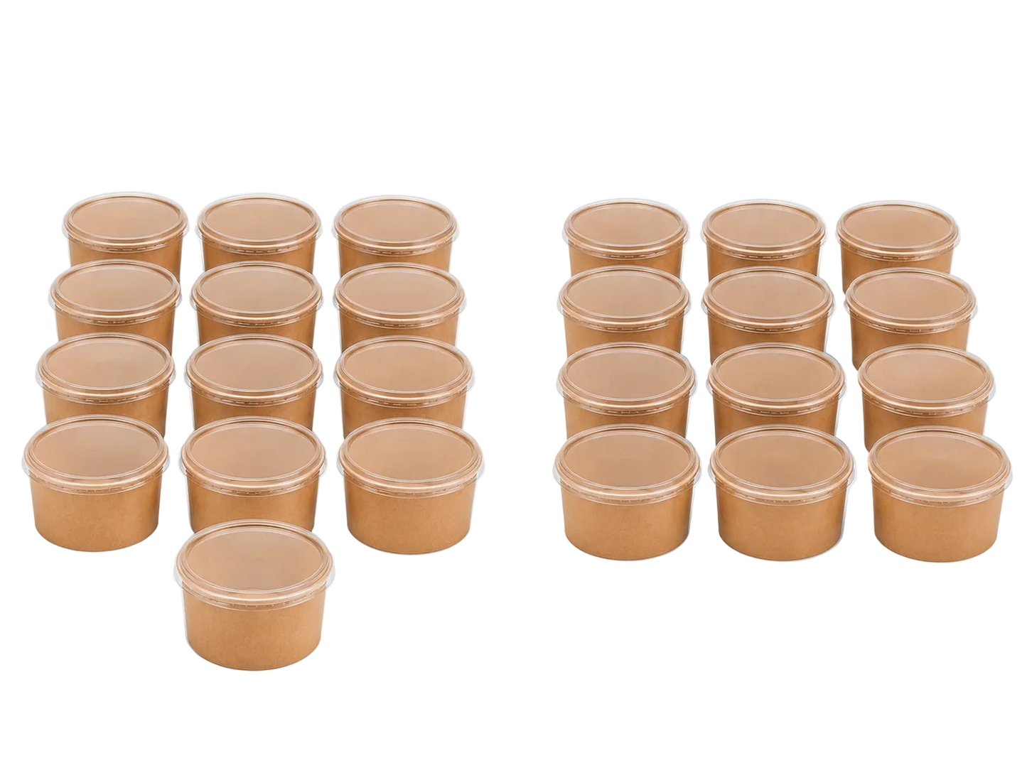 1300ml Kraft Paper Soup and Pasta Bowl,PET Lid
