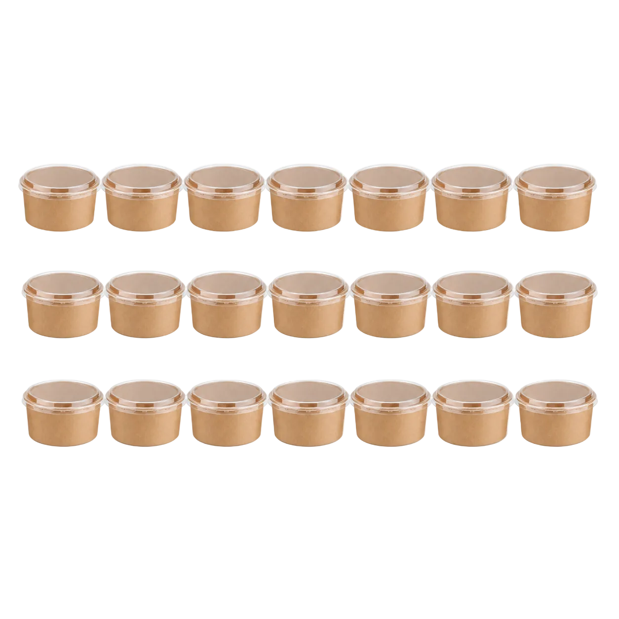 750ml Kraft Paper, Soup and Pasta Bowl,PET Lid