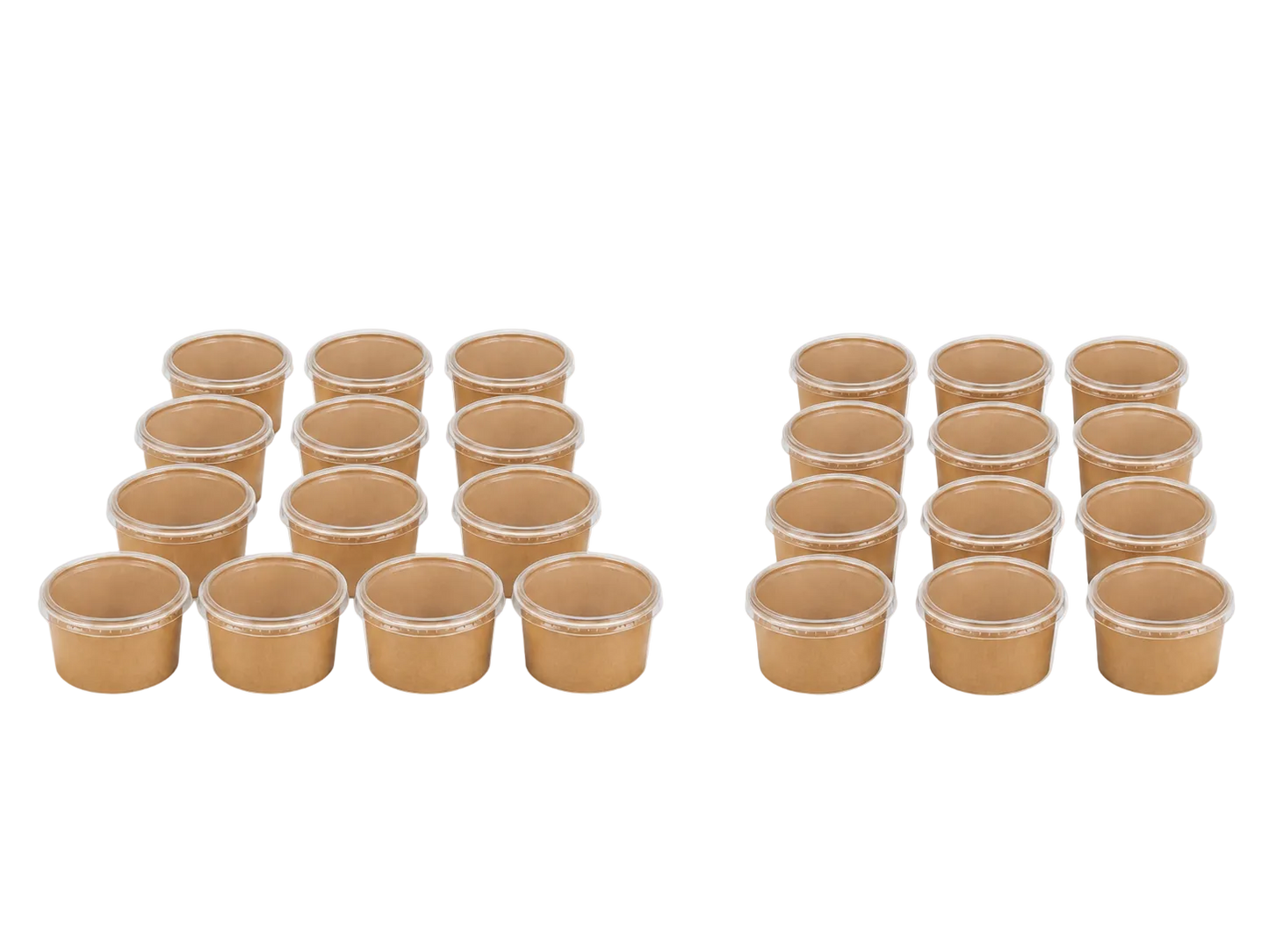 750ml Kraft Paper, Soup and Pasta Bowl,PET Lid