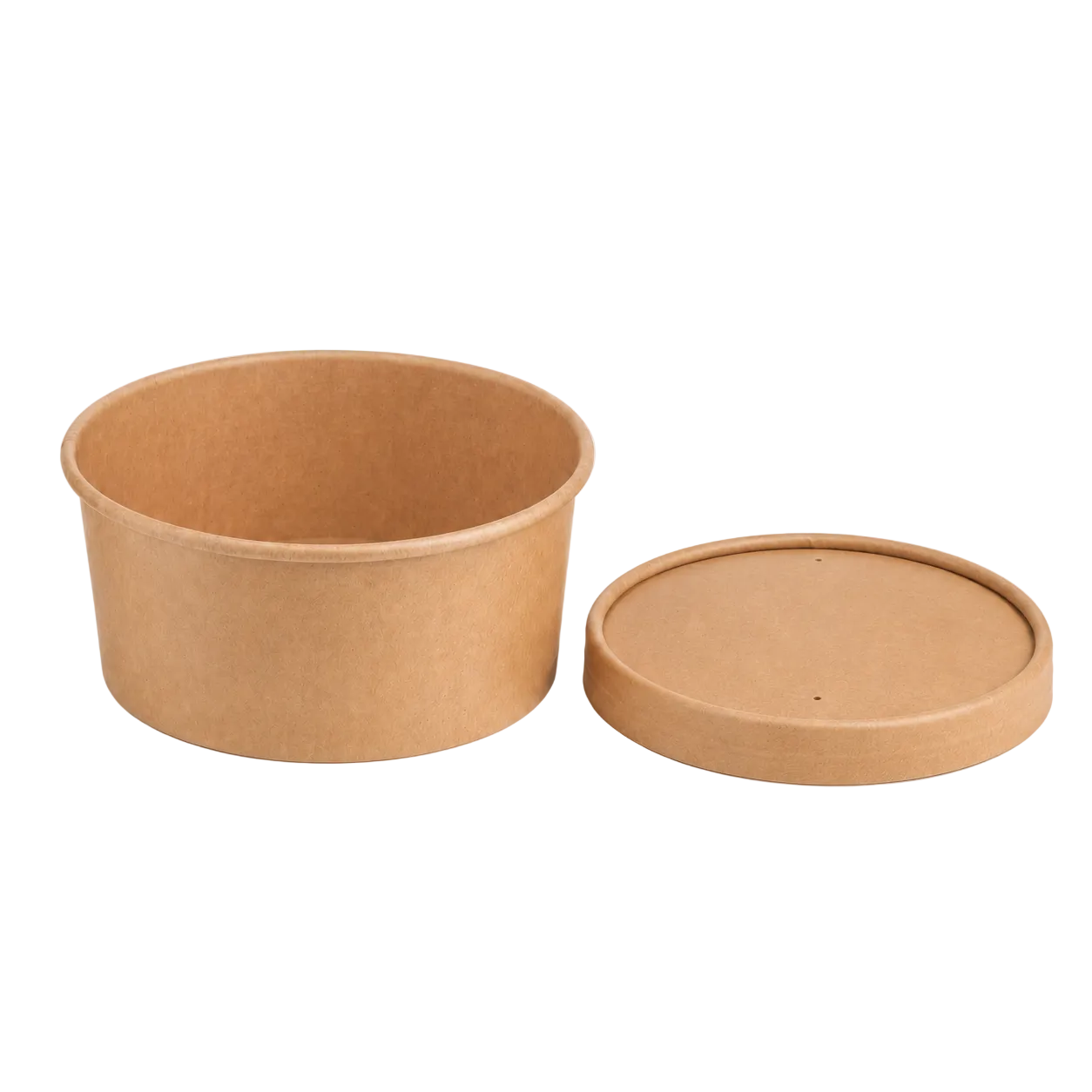 1000ml Kraft Paper Soup and Pasta Bowl,Biodegradable Lid