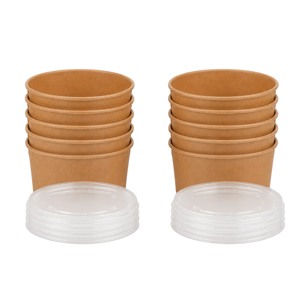 1300ml Kraft Paper Soup and Pasta Bowl,PP Lid