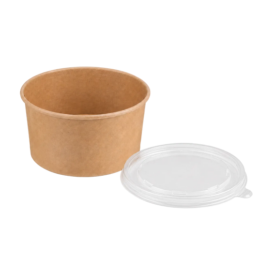 1300ml Kraft Paper Soup and Pasta Bowl,PP Lid