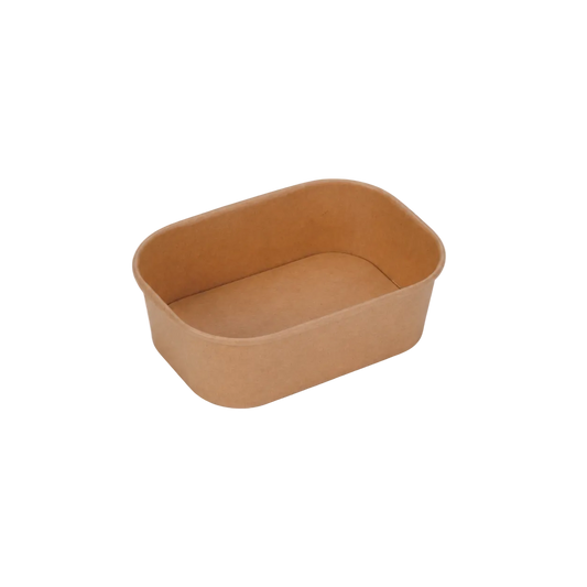 500ml Kraft Rectangle Container Bowl