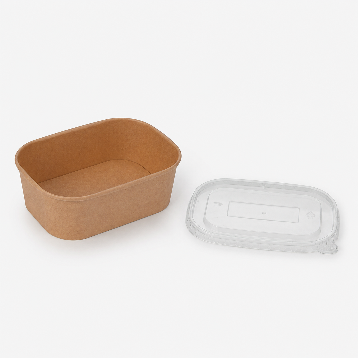 Kraft Rectangle Container Bowl 500ml