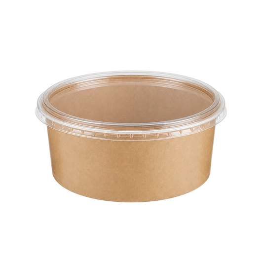 750ml Kraft Paper, Soup and Pasta Bowl,PET Lid