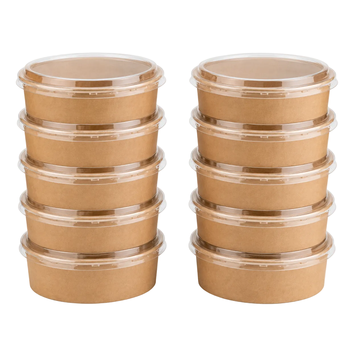 750ml Kraft Paper, Soup and Pasta Bowl,PET Lid