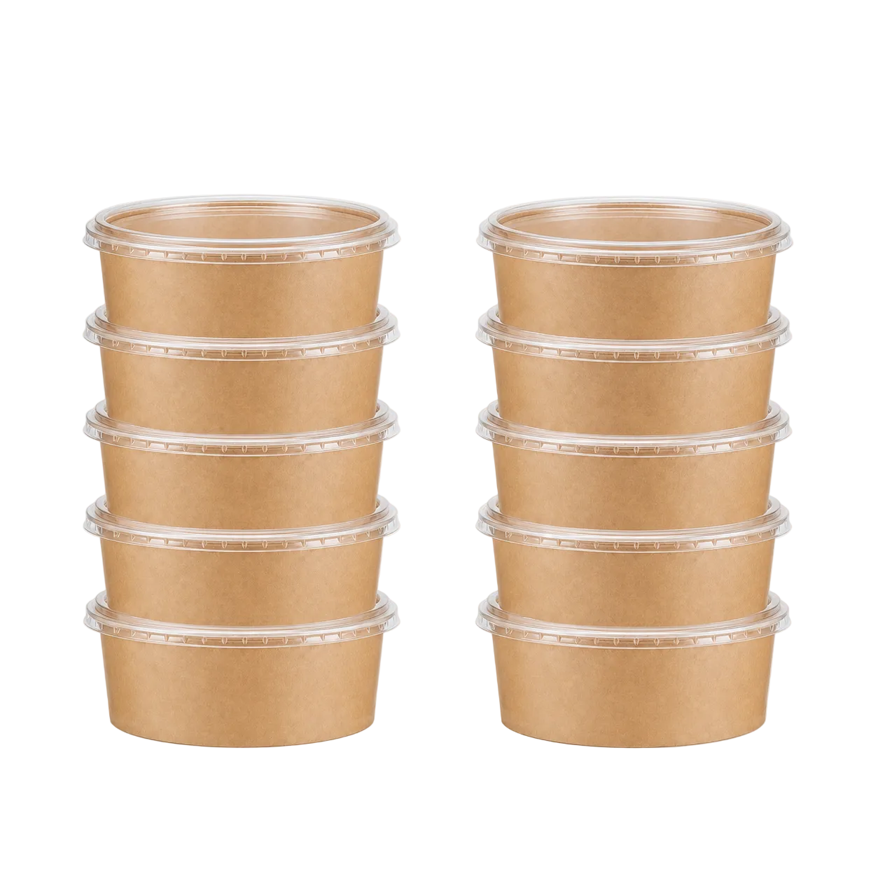 750ml Kraft Paper, Soup and Pasta Bowl,PET Lid