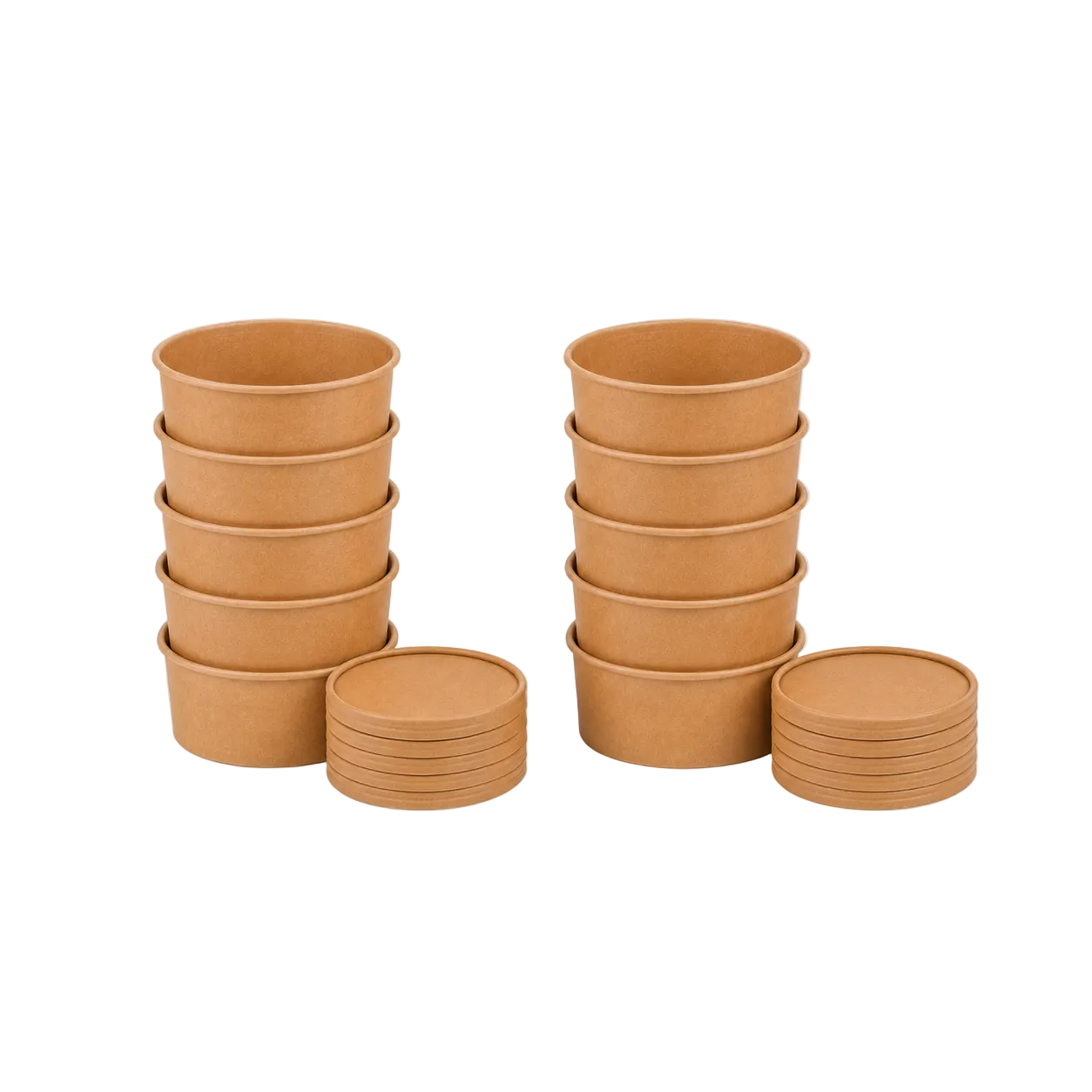 750ml Kraft Paper Soup and Pasta Bowl,Biodegradable Lid