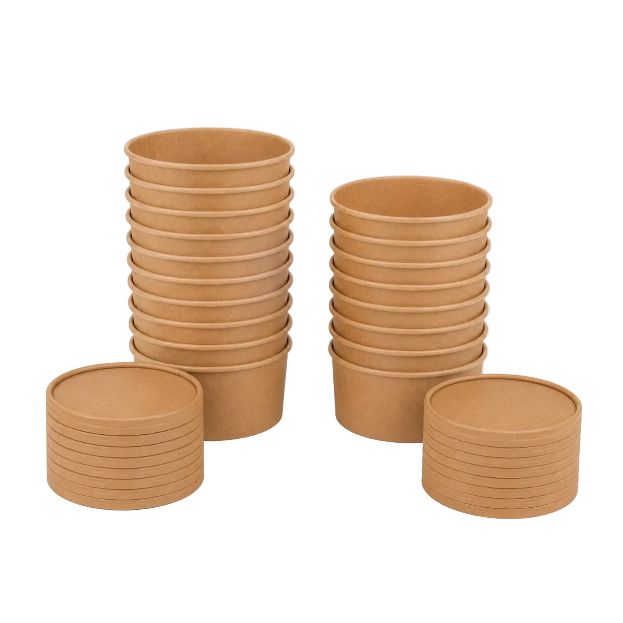 750ml Kraft Paper Soup and Pasta Bowl,Biodegradable Lid