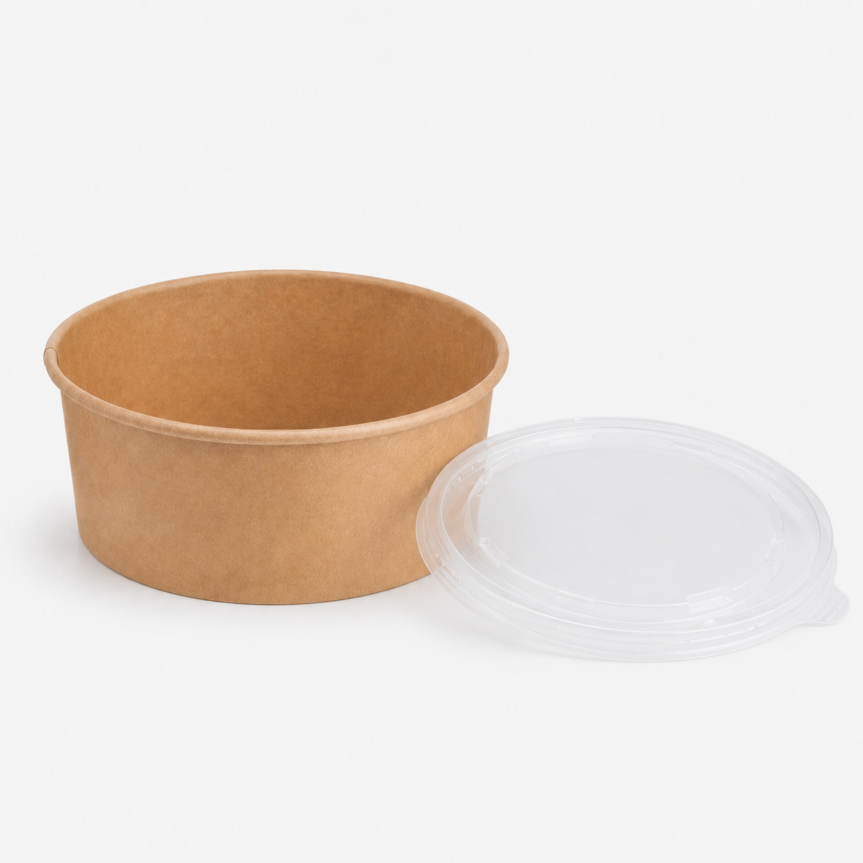 750ml Kraft Paper Soup and Pasta Bowl,PP Lid