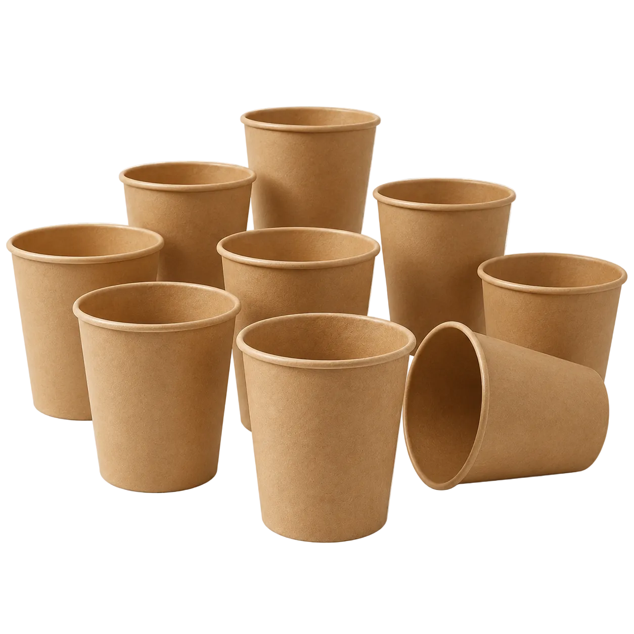 8 oz Kraft Single Wall Paper Cup