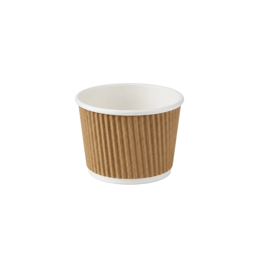 4 oz Kraft Ripple Cup