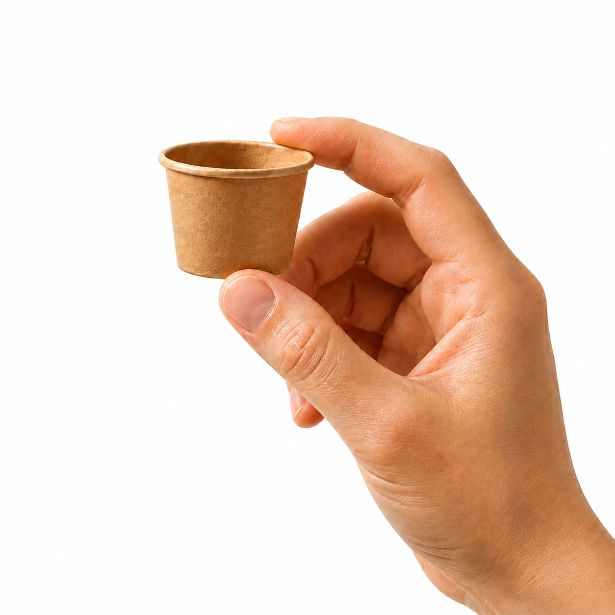 1 oz Kraft Single Wall Paper Cup