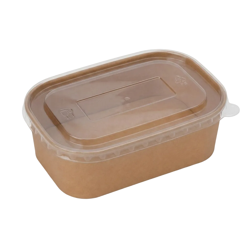 Kraft Rectangle Container Bowl 750ml