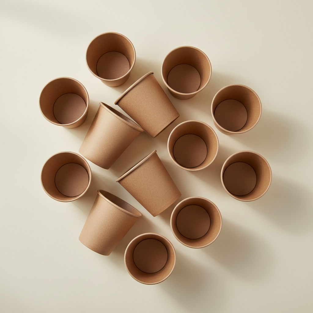 KRAFT SINGLE WALLPAPER CUPS 6 oz