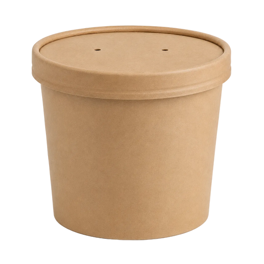12 oz Kraft Soup Bowls with Lids