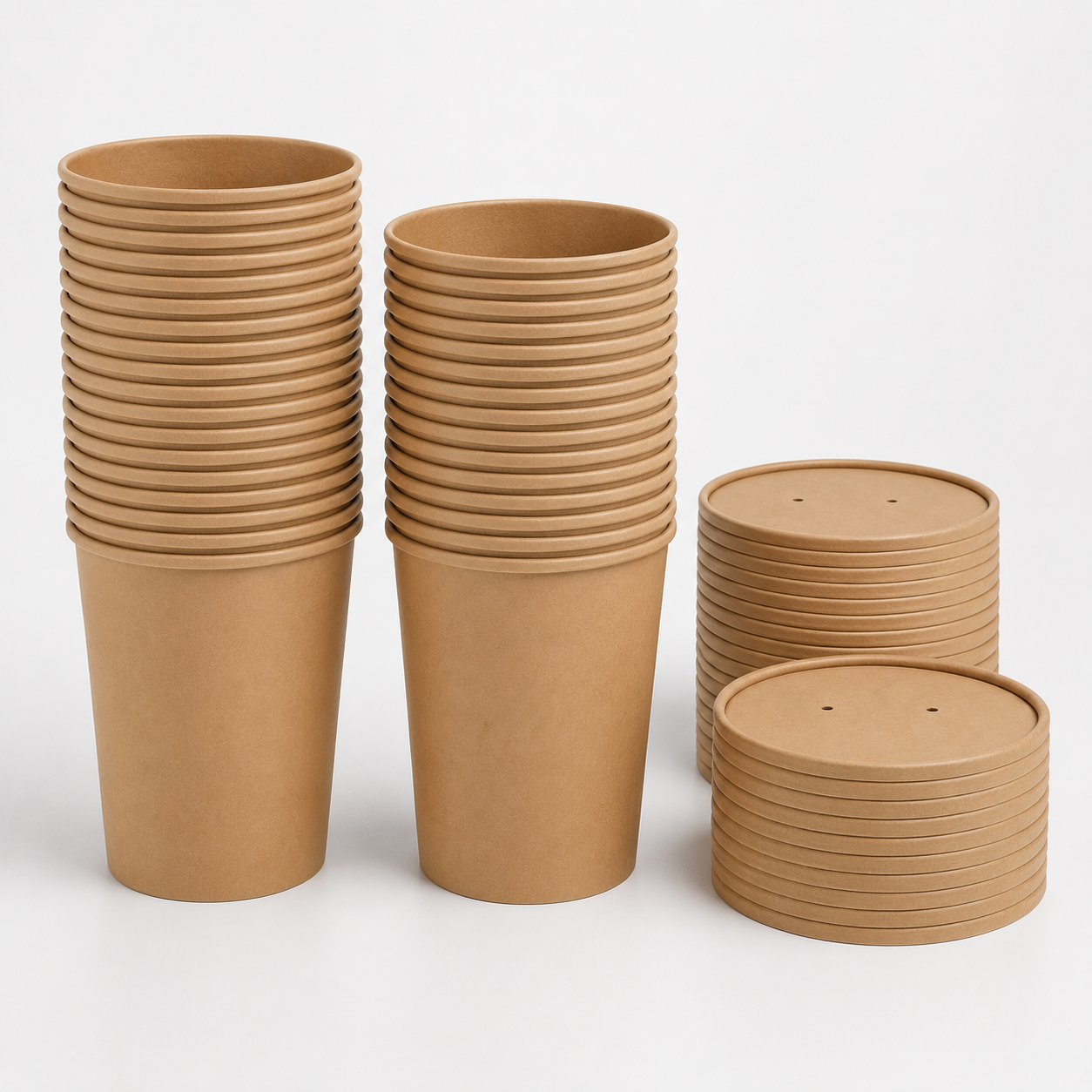 12 oz Kraft Soup Bowls with Lids