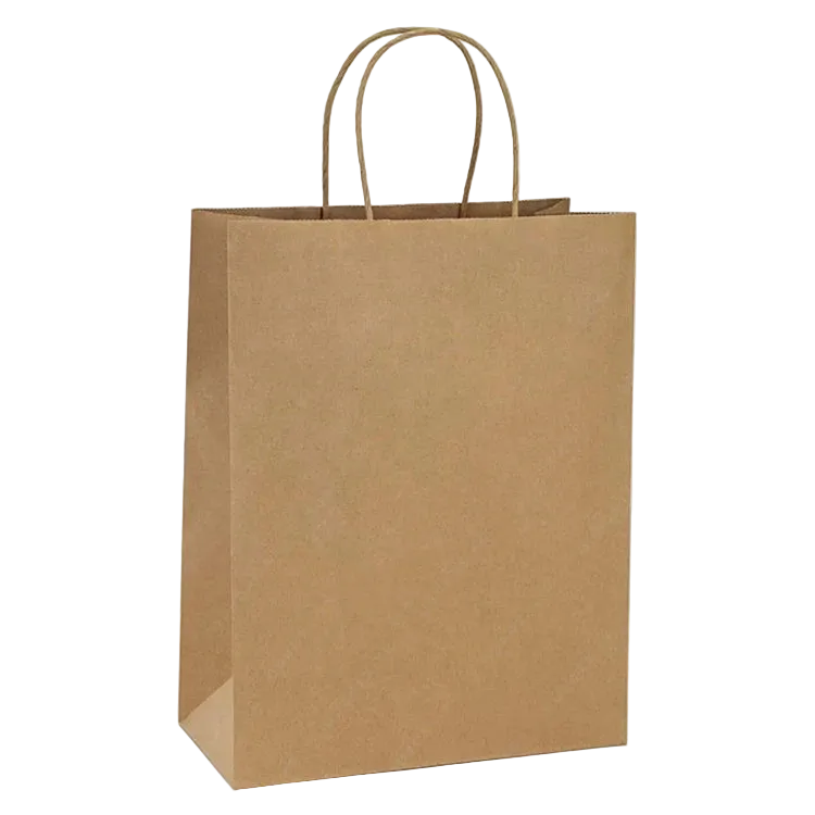 Kraft Paper Bags Twisted Handle - 100Gsm - Brown