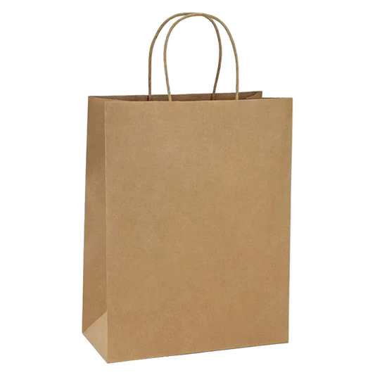 Kraft Paper Bags Twisted Handle - 100Gsm - Brown